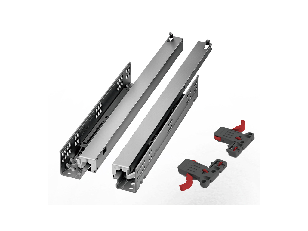 SmartFull Frenli Tam Açılım 400 mm Gizli Çekmece Rayı