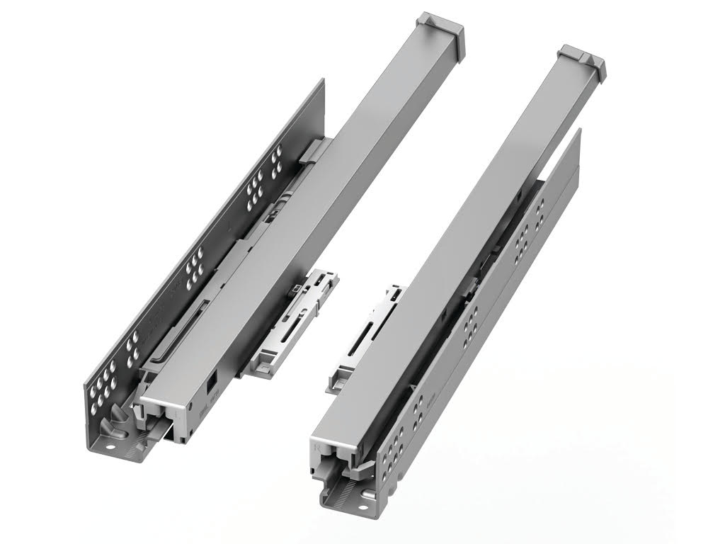 SmartFull Frenli Bas-Aç Tam Açılım 350 mm Mandallı Çekmece Rayı