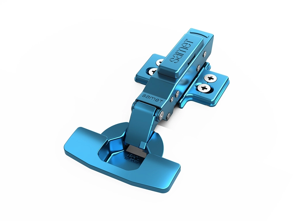 Master Spectrum Renkli Menteşe Frenli Düz 48 Eksen Mavi 4 Delikli Altlık