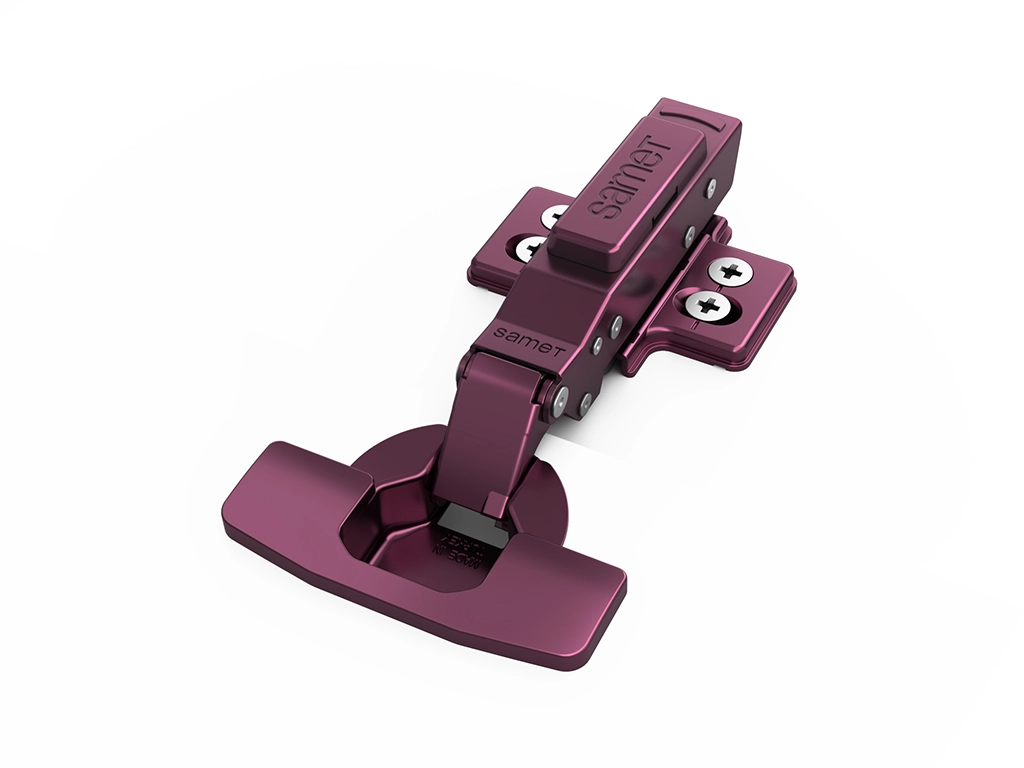 Master Spectrum Renkli Menteşe Frenli Düz 48 Eksen Mor 4 Delikli Altlık