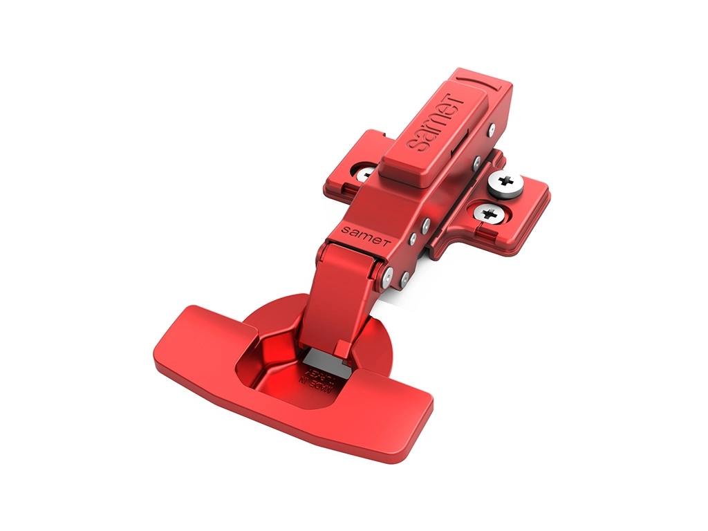 Master Spectrum Renkli Menteşe Frenli Düz 48 Eksen Kırmızı 4 Delikli Altlık