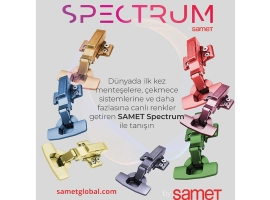 Master Spectrum Renkli Menteşe Frenli Düz 48 Eksen Antique Ayarlı Altlık